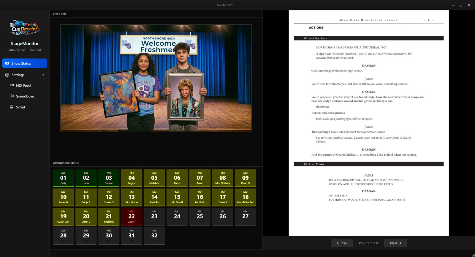 StageMonitor interface